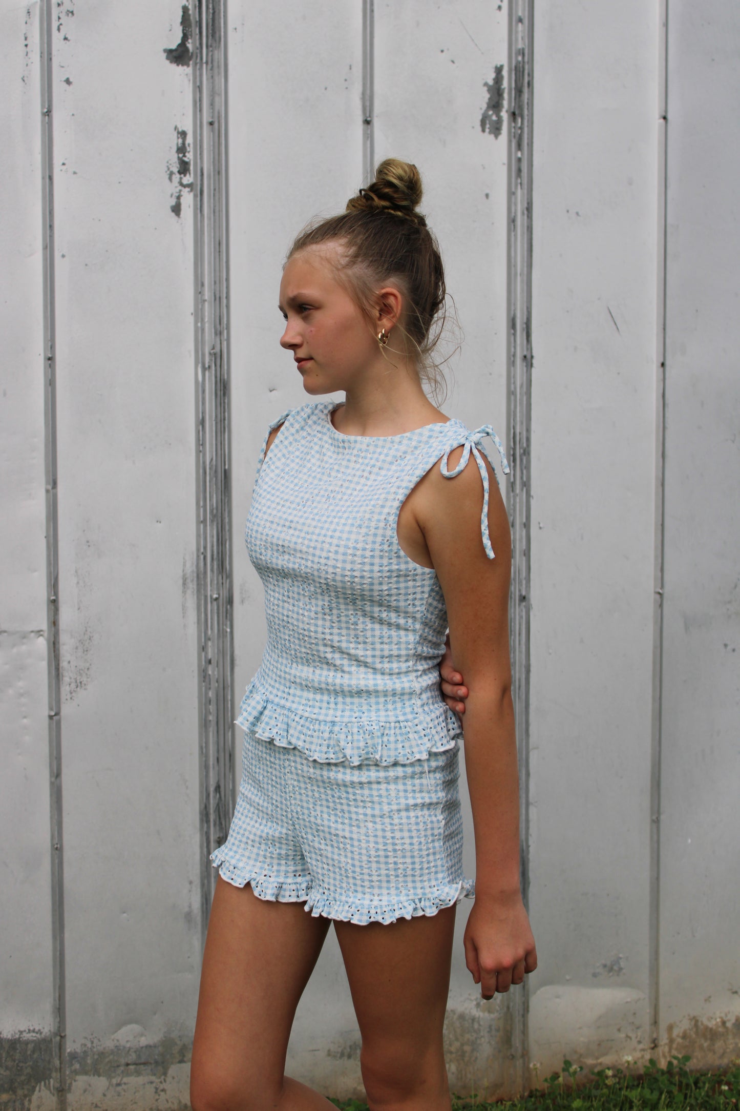 The Georgia Ruffled Top with Matching Shorts