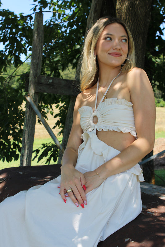 The Haley Halter Dress